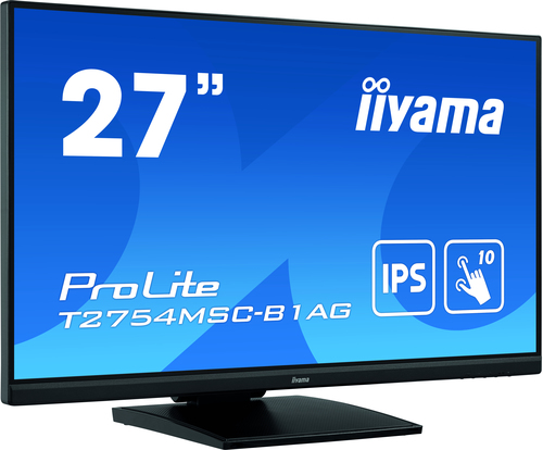 Bild von iiyama ProLite T2754MSC-B1AG Computerbildschirm 68,6 cm (27 Zoll) 1920 x 1080 Pixel Full HD LED Touchscreen Multi-Nutzer Schwarz