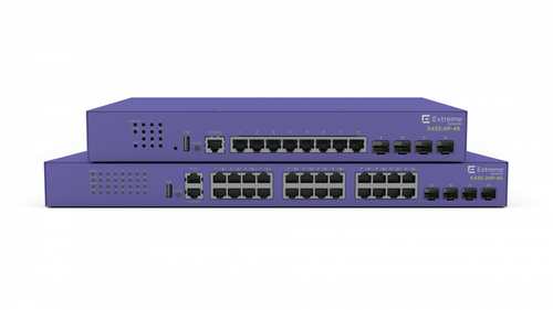 Bild von Extreme networks ExtremeSwitching X435 Managed Gigabit Ethernet (10/100/1000) Power over Ethernet (PoE) Violett