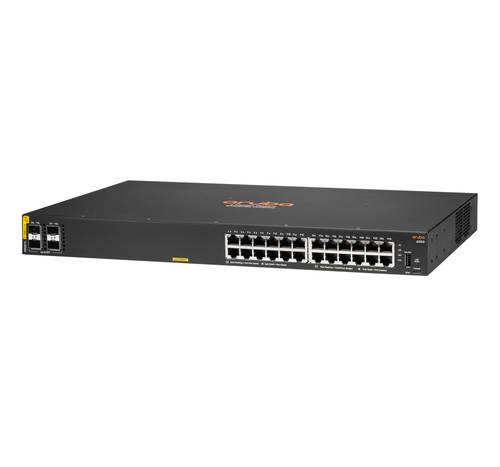 Bild von Aruba 6000 24G Class4 PoE 4SFP 370W Managed L3 Gigabit Ethernet (10/100/1000) Power over Ethernet (PoE) 1U