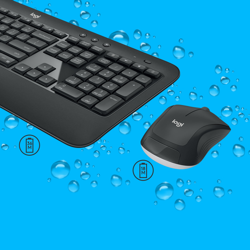 Bild von Logitech Advanced MK540 Tastatur Maus enthalten Universal USB QWERTY US International Schwarz, Weiß