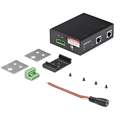 Bild von StarTech.com Industrial Gigabit PoE Injector - High Speed/High Power 90W - 802.3bt PoE ++ 48V-56VDC-Hutschiene UPoE / Ultra Power Over Ethernet-Injektor Adapter -40&deg;C bis 75&deg;C Robust