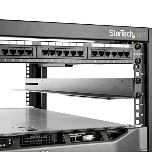 Bild von StarTech.com 1HE 19 Zoll Server Rack Schienen - 60,9-91cm Einstellbare Tiefe - Universelle 4 Pfosten Rack Schienen - Netzwerk Geräte/Server/UPS Schienen für HPE ProLiant Dell PowerEdge