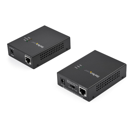 Bild von StarTech.com 1 Port Gigabit PoE Injector & Splitter Komplet - 60W über Ethernet Injektor 100m/12-24V DC Verteiler 802.3bt Midspan Einzeln Port Ultra PoE LAN/RJ45 Sicherheit/Überwachung