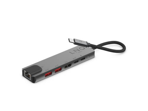 Bild von LINQ byELEMENTS 6in1 Pro USB-C 10Gbps Multiport Hub with 4K HDMI and Ethernet