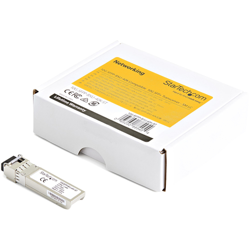 Bild von StarTech.com Brocade 10G-SFPP-BXU-40K kompatibles SFP+ Transceiver-Modul – 10GBASE-BX (Upstream)