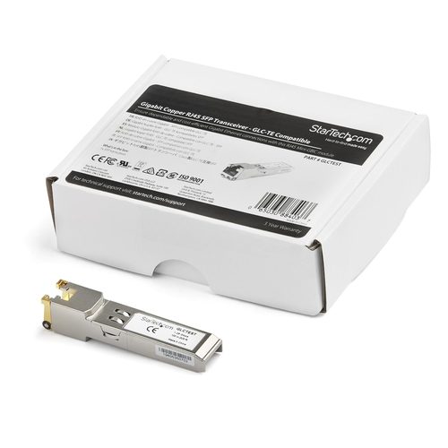 Bild von StarTech.com Cisco GLC-TE-kompatibles SFP-Transceiver-Modul - 1000BASE-T - Erweiterte Betriebstemperatur