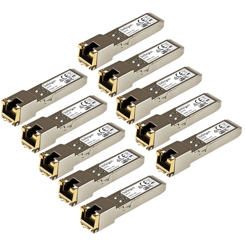 Bild von StarTech.com Cisco GLC-T kompatibel SFP Transceiver Modul - 1000BASE-T - 10er Pack