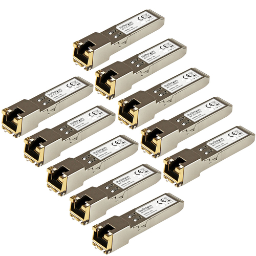 Bild von StarTech.com HPE J8177C kompatibel SFP Transceiver Modul - 1000BASE-T - 10er pack