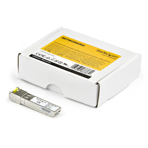 Bild von StarTech.com Juniper SFP-GE10KT13R14 kompatibles SFP Transceiver-Modul – 1000BASE-BX10-U