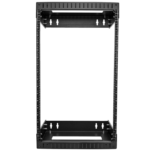 Bild von StarTech.com 2-Pfosten 18HE Heavy-Duty Wandmontage Netzwerk-Rack, 19&quot; Open Frame Server Rack mit Einstellbarer Tiefe, Wandmontage Daten-Rack für IT/AV/Patch Panele/Computer - Käfigmuttern und Schrauben inkl.