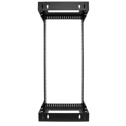 Bild von StarTech.com 2-Pfosten 24HE Heavy-Duty Wandmontage Netzwerk-Rack, 19&quot; Open Frame Server Rack mit Einstellbarer Tiefe, Wandmontage Daten-Rack für IT/AV/Patch Panele/Computer - Käfigmuttern und Schrauben inkl.