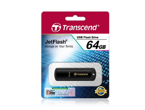 Bild von Transcend JetFlash 350 USB-Stick 64 GB USB Typ-A 2.0 Schwarz