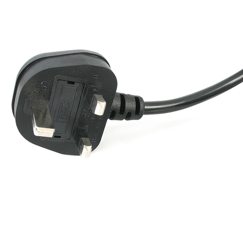 Bild von StarTech.com 1 m GB Laptop Ladekabel, BS 1363 Stecker auf C7, 2,5A 250V, 18AWG, Schwarz, Laptop Ersatzkabel, Drucker Stromkabel, UK Laptop Stromkabel/Netztkabel - UL gelistet