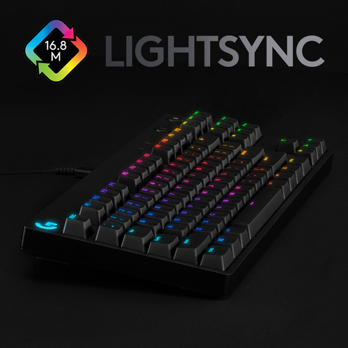 Bild von Logitech G Pro Gaming Tastatur USB QWERTY US International Schwarz