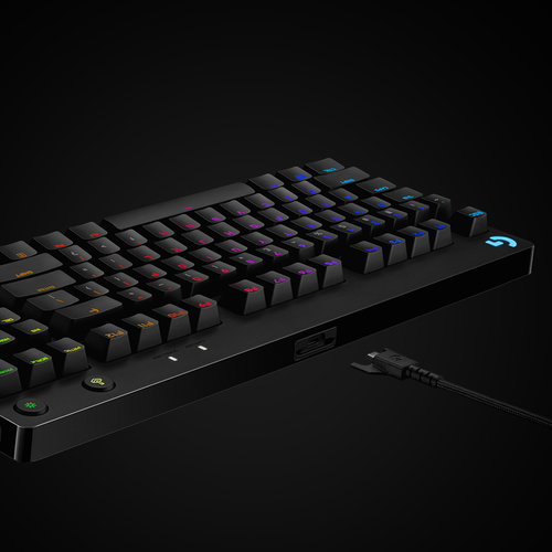 Bild von Logitech G Pro Gaming Tastatur USB QWERTY US International Schwarz