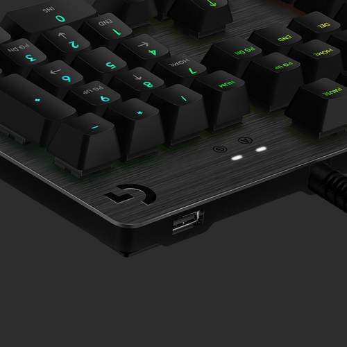 Bild von Logitech G G513 CARBON LIGHTSYNC RGB Mechanical Gaming Keyboard, GX Brown Tastatur USB QWERTZ Schweiz Karbon