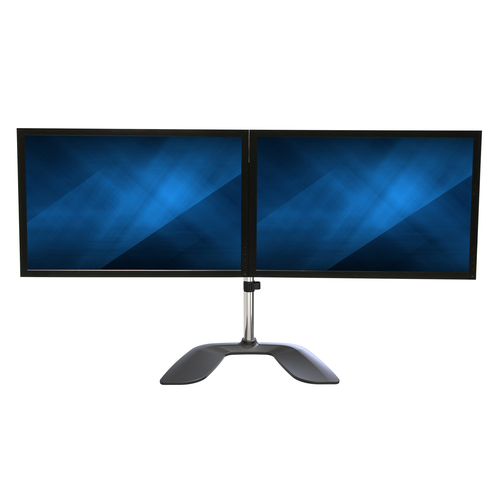 Bild von StarTech.com Monitorhalterung für zwei Monitore - Ergonomisches Monitorstand für VESA Bildschirme bis zu 32&quot; und 8 kg - Freistehende gelenkige Bildschirmhalterung - Höhenverstellbar - Silber