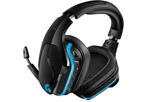 Bild von Logitech G G935 Kopfhörer Kabellos Kopfband Gaming Schwarz, Blau