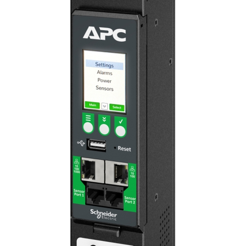 Bild von APC APDU10350SW Stromverteilereinheit (PDU) 24 AC-Ausgänge 0U Schwarz