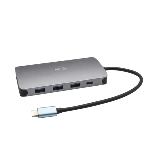 Bild von i-tec Metal USB-C Nano Dock HDMI/VGA with LAN + Universal Charger 77 W