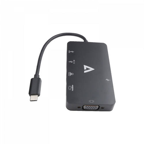 Bild von V7 V7UC-U3CRJ45HDVG-BLK USB-Grafikadapter 3840 x 2160 Pixel Schwarz