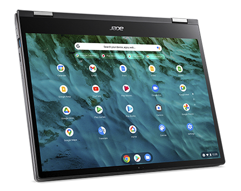 Bild von Acer Chromebook CP713-3W-38A8 i3-1115G4 34,3 cm (13.5 Zoll) Touchscreen 2K Ultra HD Intel® Core™ i3 8 GB LPDDR4x-SDRAM 256 GB SSD Wi-Fi 6 (802.11ax) ChromeOS Schwarz