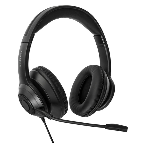 Bild von Targus AEH102GL Kopfhörer & Headset Kabelgebunden Kopfband Anrufe/Musik USB Typ-A Schwarz