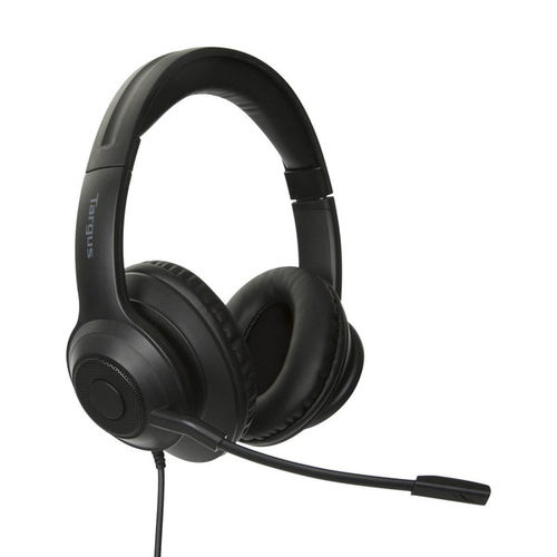 Bild von Targus AEH102GL Kopfhörer & Headset Kabelgebunden Kopfband Anrufe/Musik USB Typ-A Schwarz