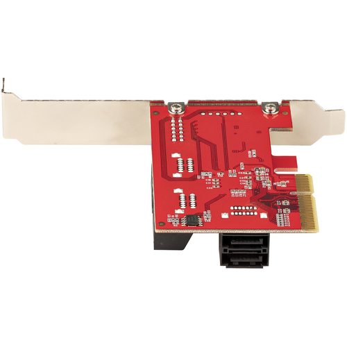 Bild von StarTech.com PCIe SATA Controller Karte - 6 Port SATA 3 Erweiterungskarte/Kontroller für PCIe x4 - 6Gbit/s - Voll- und Low-Profile Blende - ASM1166 Non-RAID Chipsatz - PCI Express Festplatten kontroller/Adapter