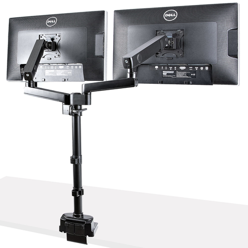 Bild von StarTech.com Dual Monitor Halter für Tischmontage - Flexible Monitorarm für 2x VESA Monitore bis zu 32 Zoll(8kg) - Vertikal Stapelbare Arme - Höhenverstelbar/Schwenkbar - Klemme/Tülle