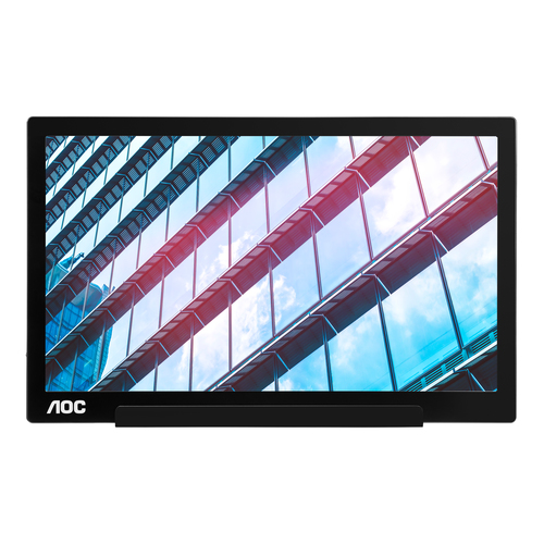 Bild von AOC 01 Series I1601P Computerbildschirm 39,6 cm (15.6 Zoll) 1920 x 1080 Pixel Full HD LED Silber, Schwarz