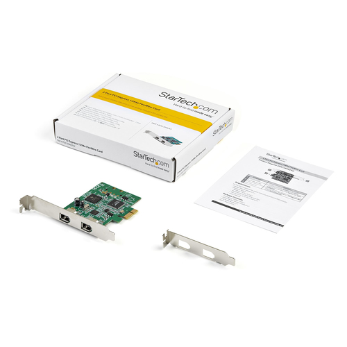 Bild von StarTech.com PCI Express Controller Karte mit 2 Ports - PCIe FireWire 1394a Adapter