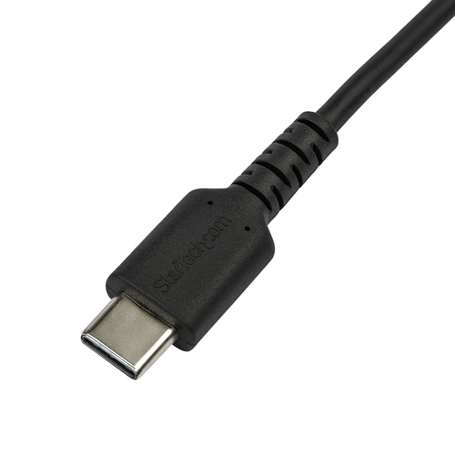 Bild von StarTech.com 2m strapazierfähiges schwarzes USB-C auf Lightning-Kabel - Hochbelastbare, robuste Aramidfaser - USB Typ-C auf Lightningkabel - Lade-/Synchronisationskabel - Apple MFi-zertifiziert iPad/iPhone 12