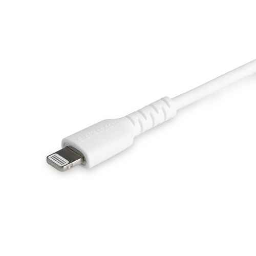 Bild von StarTech.com 2m strapazierfähiges weißes USB-C auf Lightning-Kabel - Hochbelastbare, robuste Aramidfaser - USB Typ-C auf Lightningkabel - Lade-/Synchronisationskabel - Apple MFi-zertifiziert iPad/iPhone 12