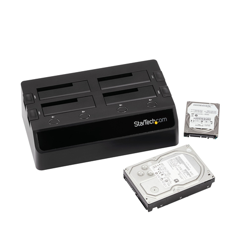 Bild von StarTech.com USB 3.0 4 Bay 2,5&quot; / 3,5&quot; SATA III Festplatten / SSD Dockingstation mit UASP und zwei Lüftern