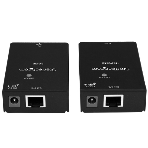 Bild von StarTech.com 1 Port USB 2.0 over Cat5 oder Cat6 Extender Kit - 50m