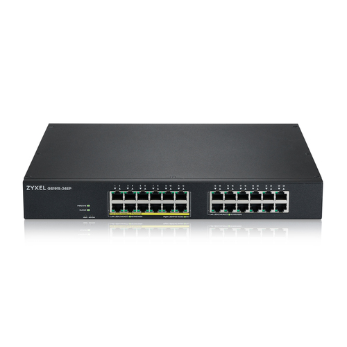 Bild von Zyxel GS1915-24EP Managed L2 Gigabit Ethernet (10/100/1000) Power over Ethernet (PoE) 1U Schwarz