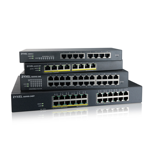 Bild von Zyxel GS1915-24EP Managed L2 Gigabit Ethernet (10/100/1000) Power over Ethernet (PoE) 1U Schwarz