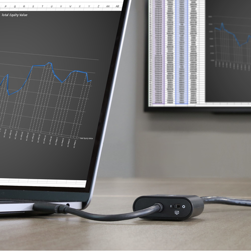 Bild von StarTech.com USB-C auf HDMI Adapter - mit Präsentations Mode Switch - 4K 60Hz