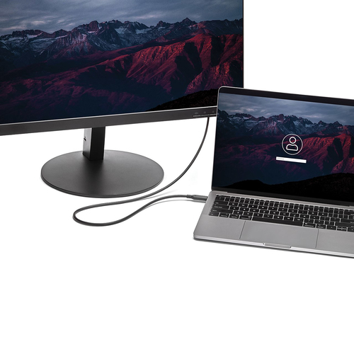 Bild von StarTech.com 1,8m USB-C auf Mini DisplayPort Kabel - 4K 60Hz - Schwarz