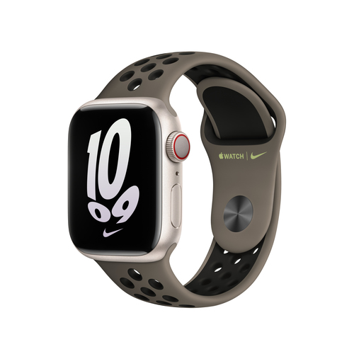 Bild von Apple MPGT3ZM/A Smart Wearable Accessoire Band Schwarz, Grau, Olive Fluor-Elastomer