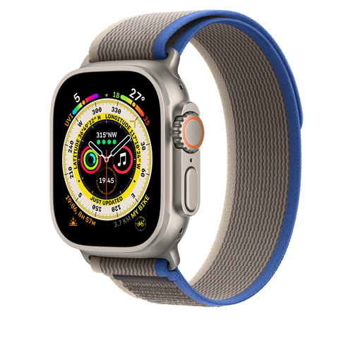 Bild von Apple MQEJ3ZM/A Smart Wearable Accessoire Band Blau, Grau Nylon