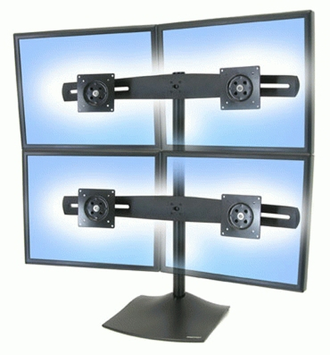 Bild von Ergotron DS Series DS100 Quad Monitor Desk Stand 61 cm (24 Zoll) Schwarz