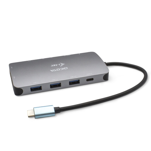 Bild von Dicota D31955 Notebook-Dockingstation & Portreplikator Kabelgebunden USB Typ-C Anthrazit