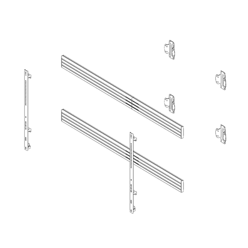 Bild von Hagor 3339 Flachbildschirm-Tischhalterung 2,79 m (110&quot;) Wand Schwarz