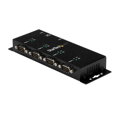 Bild von StarTech.com 4 Port USB auf Seriell RS232 Adapter Hub - Industriell DIN-Schienen/ Wandmontagefähig