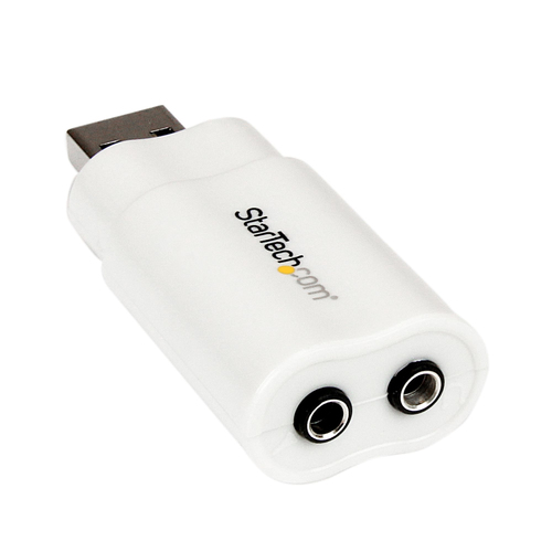 Bild von StarTech.com USB Audio Adapter - Externe USB Soundkarte - Weiß