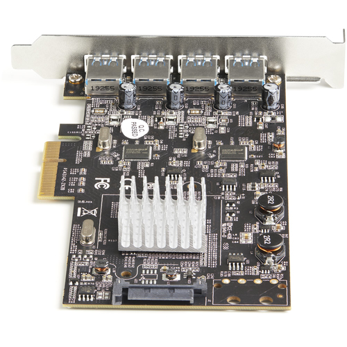 Bild von StarTech.com USB PCIe Adapter mit 4 Anschlüssen - 10 Gbit/s USB 3.2 Gen 2 Typ-A PCI Express Erweiterungskarte mit 2 Controllern - 4x USB-A - USB-PCIe-Schnittstellenkarte - Windows/Mac/Linux