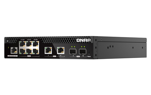 Bild von QNAP QSW-M2106R-2S2T Netzwerk-Switch Managed L2 10G Ethernet (100/1000/10000) 1U Schwarz