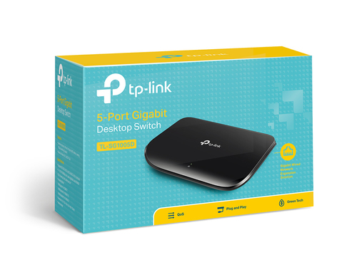 Bild von TP-Link TL-SG1005D Netzwerk-Switch Unmanaged Gigabit Ethernet (10/100/1000) Schwarz